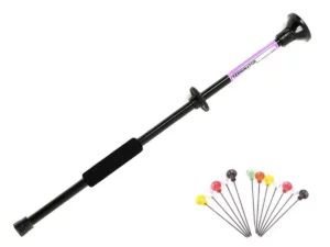 Sarbacanes et fléchettes utilisées lors d’une séance ludique de sarbacane